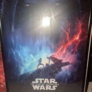 Star Wars The Rise of Skywalker Poster in frame